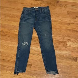 Madewell Size 27 Petite 10” High Rise Skinny Jean